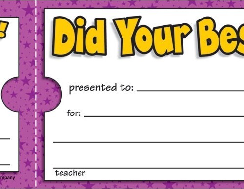 Did Your Best! Ticket Awards