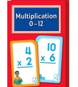 Multiplication 0-12 Flash Cards