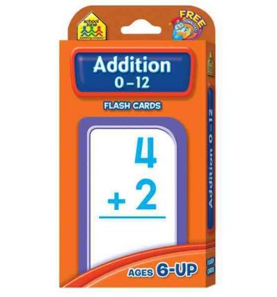 Addition 0-12 Flash Cards