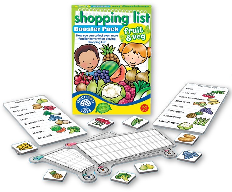 Shopping List Booster Pack. Fruit & veg