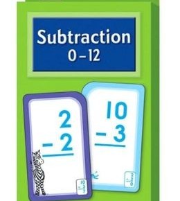 Subtraction 0-12 Flash Cards