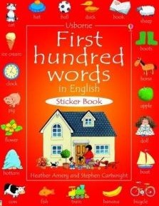 First hundred words in English sticker book