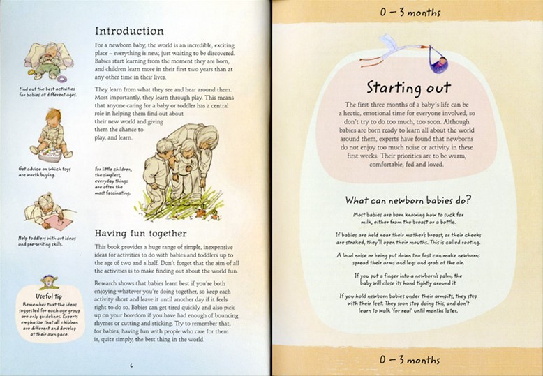 Entertaining and educating babies and toddlers