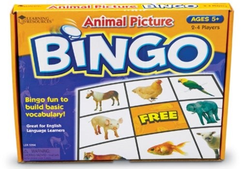 Animal Picture Bingo