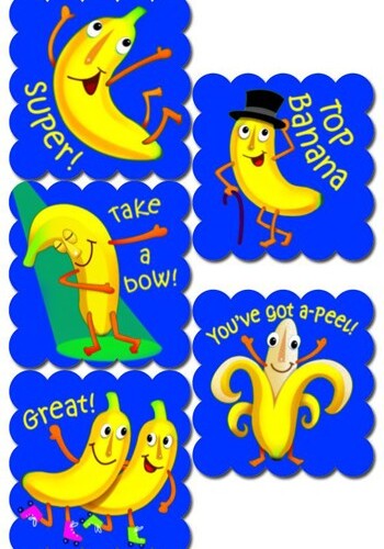 CARTOON FRUITS BANANA STICKERS