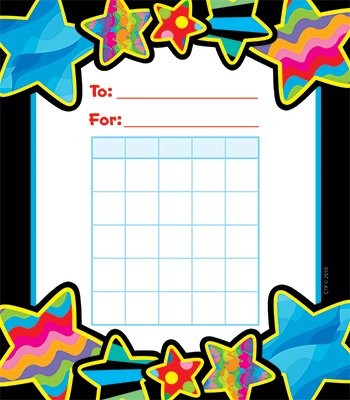 Poppin Patterns Stars Student Incentive Chart