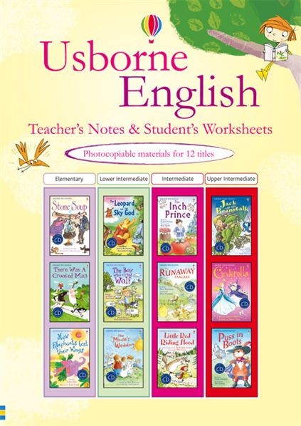 Usborne English teacher's notes and student's worksheets