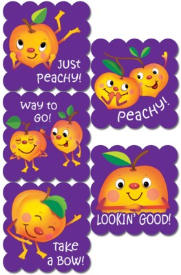 Sticker - Cartoon Fruit Peach Scratch n Sniff