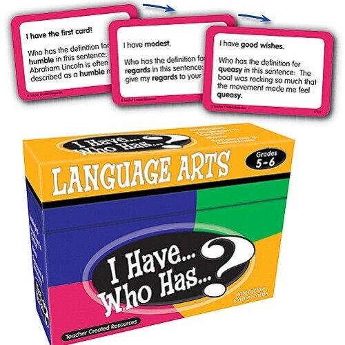 I have, who has academic Vocabulary game. Grade 5-6