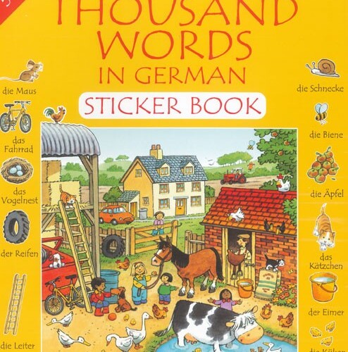 First Thousand words in german Sticker book