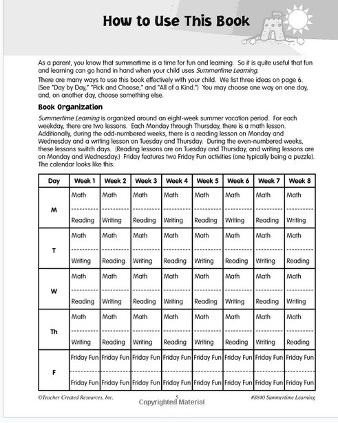 Summertime Learning, Grade K: Prepare Your Child for Kindergarten