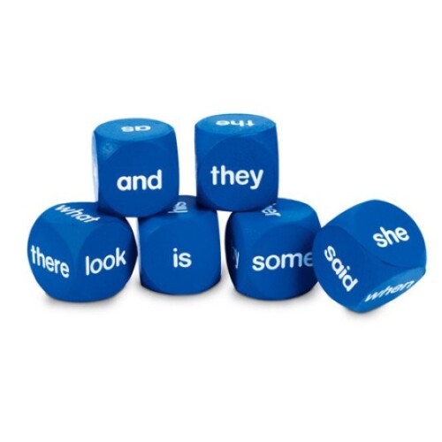 Soft foam sight word cubes