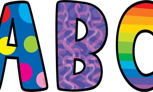 Designer Letters Poppin' Patterns Upperc - CTP1228
