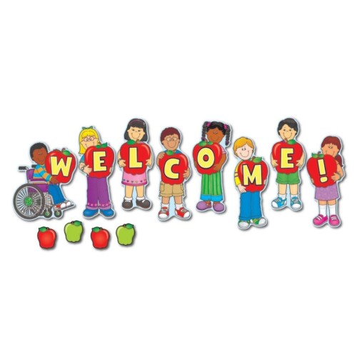 Welcome bulletind board set