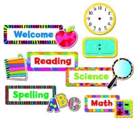 Daily schedule bulletin board set CTP4721