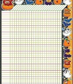 Halloween incentive chart