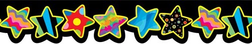 Poppin' Patterns Stars Border