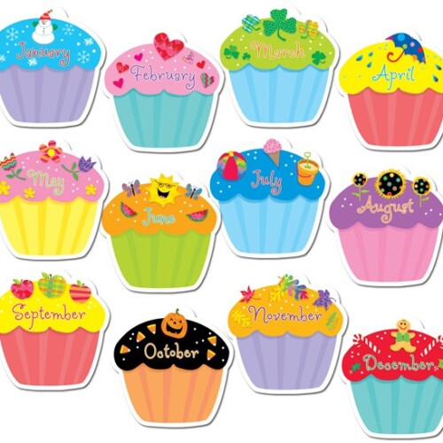 Cupcakes 10" Jumbo Designer Cut-Outs