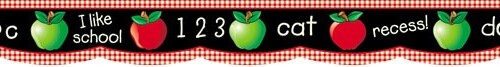 Apple Chalkboard Border