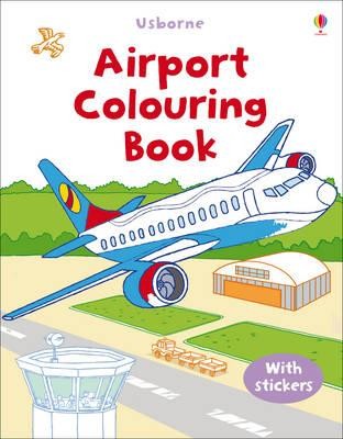 First colouring book airport