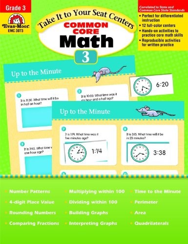 Take It to Your Seat Math Centers, Grade 3