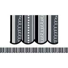 Doodles & Dots Border | Black & White CTP7147