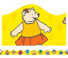 Cute Bears Bulletin Board Trimmer, Scalloped TF8270