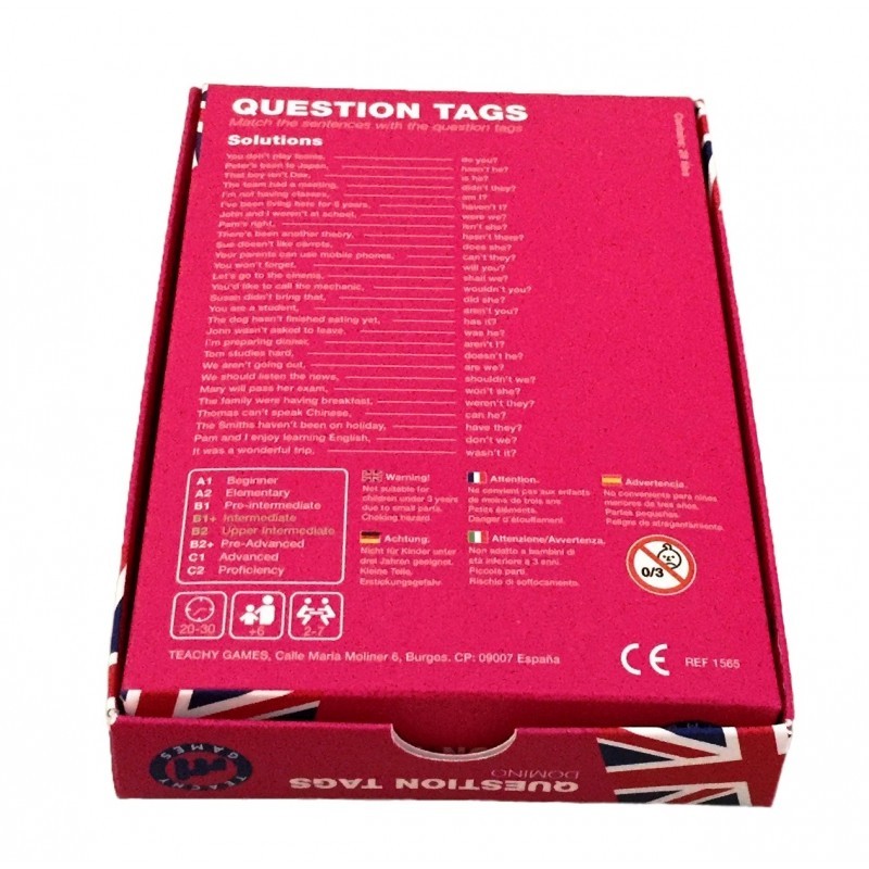 Domino- Question Tags Level B1/B2